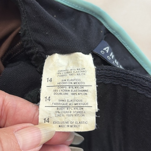 Anne Cole Brown and Mint One-Piece Swimsuit. Size 14 - Picture 5 of 10